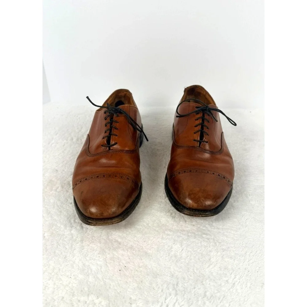 Allen Edmonds Byron Brown Cap Toe Oxford Dress Shoes Men's 10.5 D USA